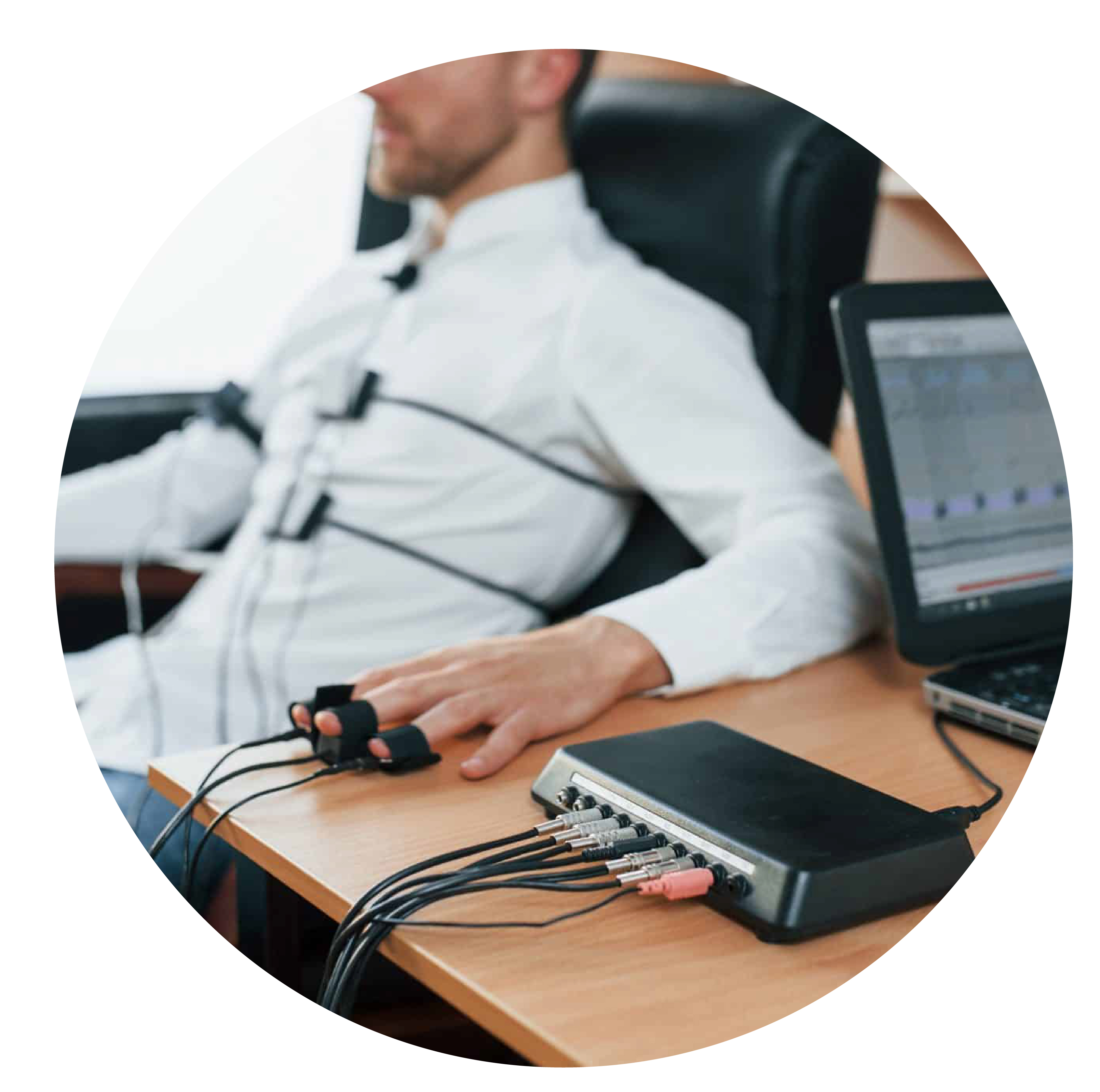 Empleado en prueba de poligrafo